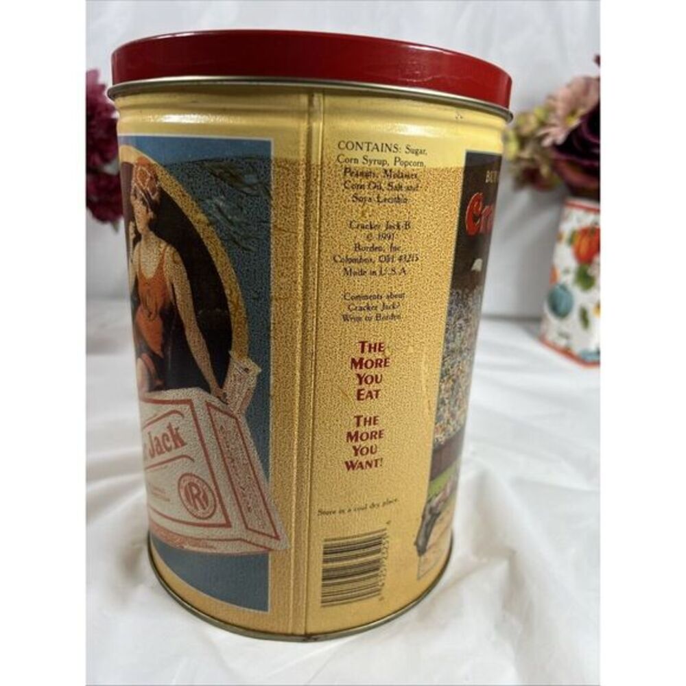 Vintage 1991 Cracker Jack Limited Edition Tin Can Container - Picture 7 of 16